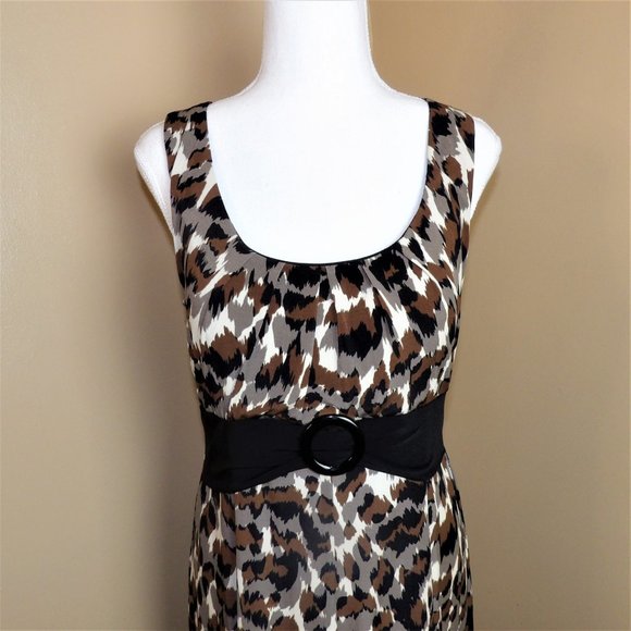 'Perceptions New York' Animal Print Dress Size 12 - Picture 4 of 9